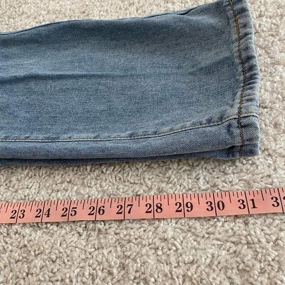 SHEIN Size Medium Distressed Denim. Long Inseam. Medium Blue - Picture 9 of 9